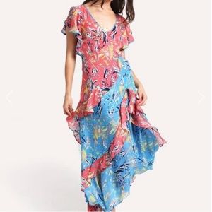 Tanay Taylor bohemian dess with ruffles